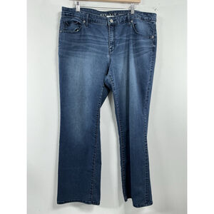 Womans Excellent Condition Ana & Viv Boot Cut Blue Jeans 20 W 0219/C-5
